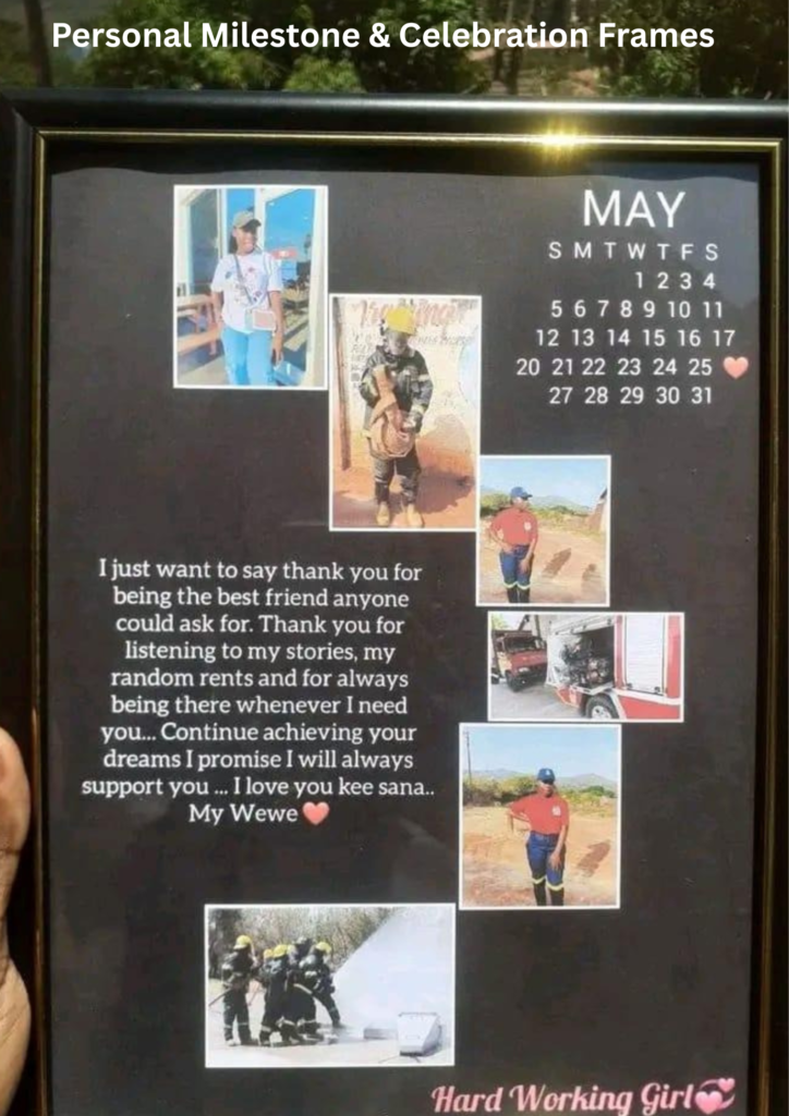 personal milestone & celebration frames