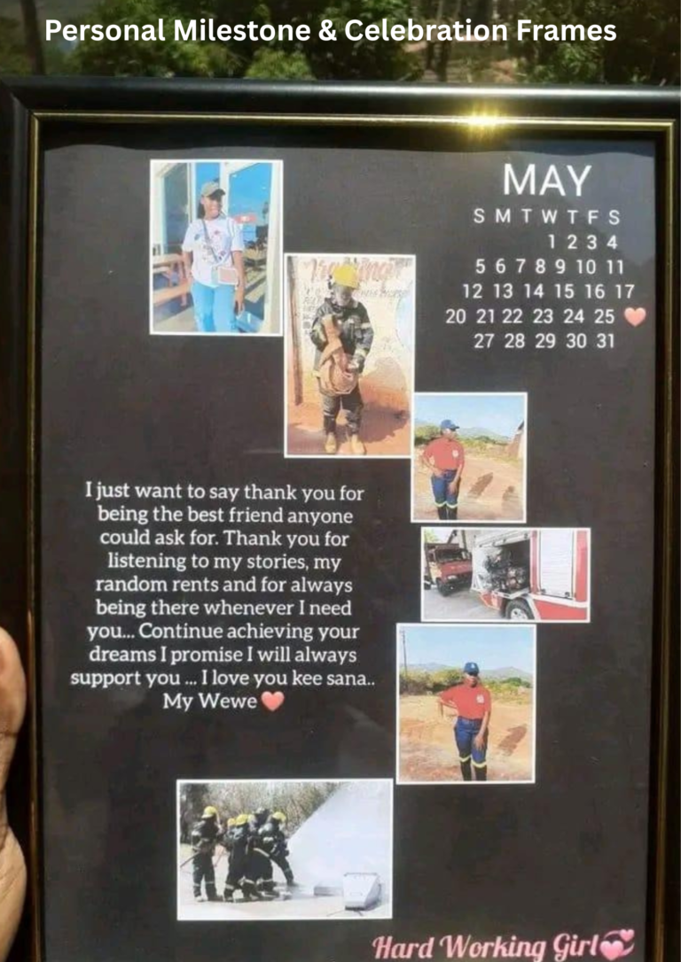 personal milestone & celebration frames